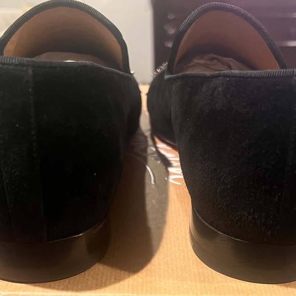 Christian Louboutin men Dynodent Flat suede upper, patent leather toe with studs - Picture 2 of 5